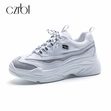 Czrbt Весна Одежда высшего качества женская обувь из натуральной кожи Туфли без каблуков Высокая платформа 5 см Повседневная обувь больших размеров Прогулки Марка Heel