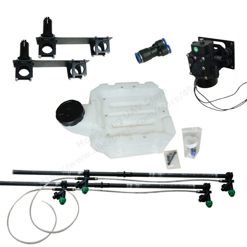10L 10KG agricultural spray drone spray kit with 10L water tank brushless water pump spray adapter folding spray bar UAV