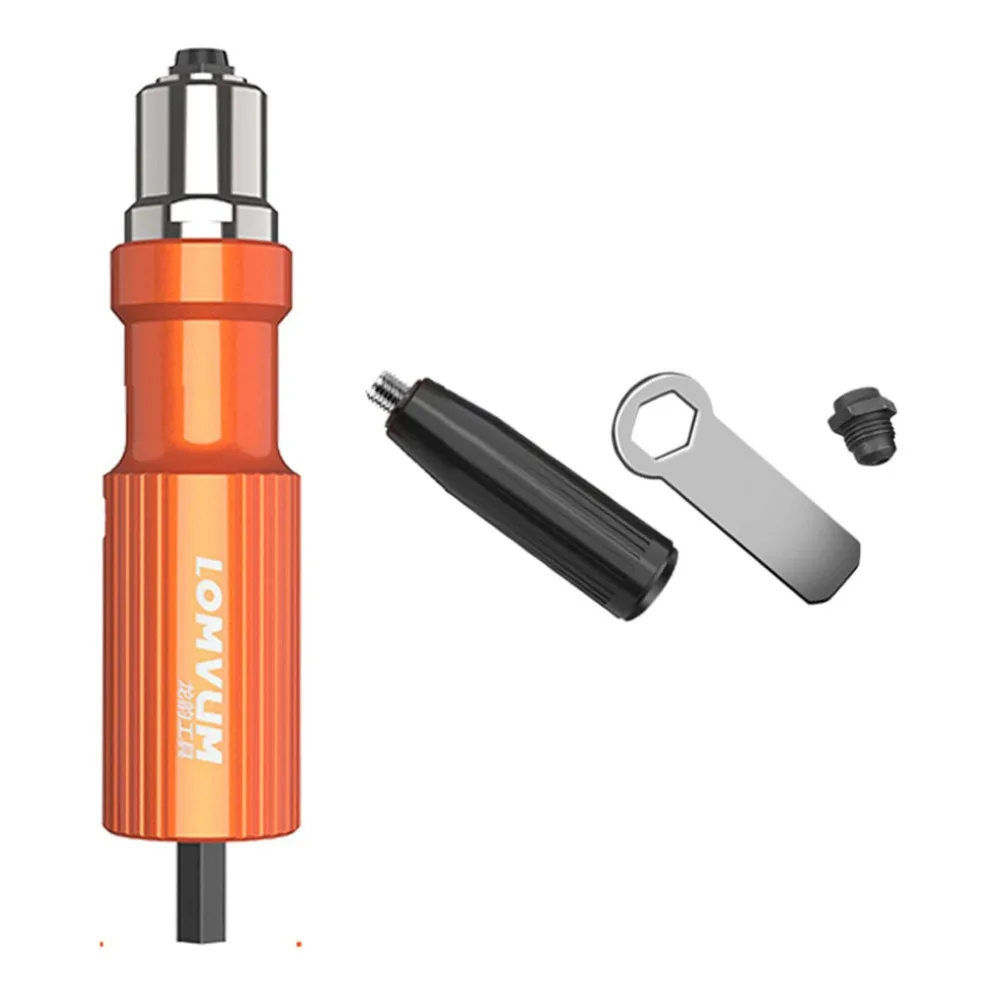 Koop Elektrische Insert Klinkmoer Pistool Pop Klinken Boor Tool CordlessAdaptor Nozzle Geklonken Pneumatische Blind Klinknagel Adapter