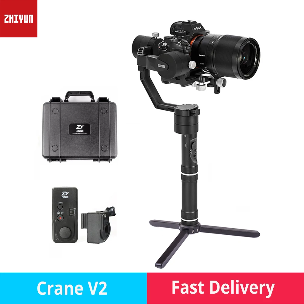 zhi yun Zhiyun Crane V2 3-Axis Brushless Handheld Gimbal Stabilizer camera gimbal for Canon Nikon Sony DSLR mirrorless cameras zhi yun Zhiyun Crane V2 3-Axis Brushless Handheld Gimbal Stabilizer camera gimbal for Canon Nikon Sony DSLR mirrorless cameras