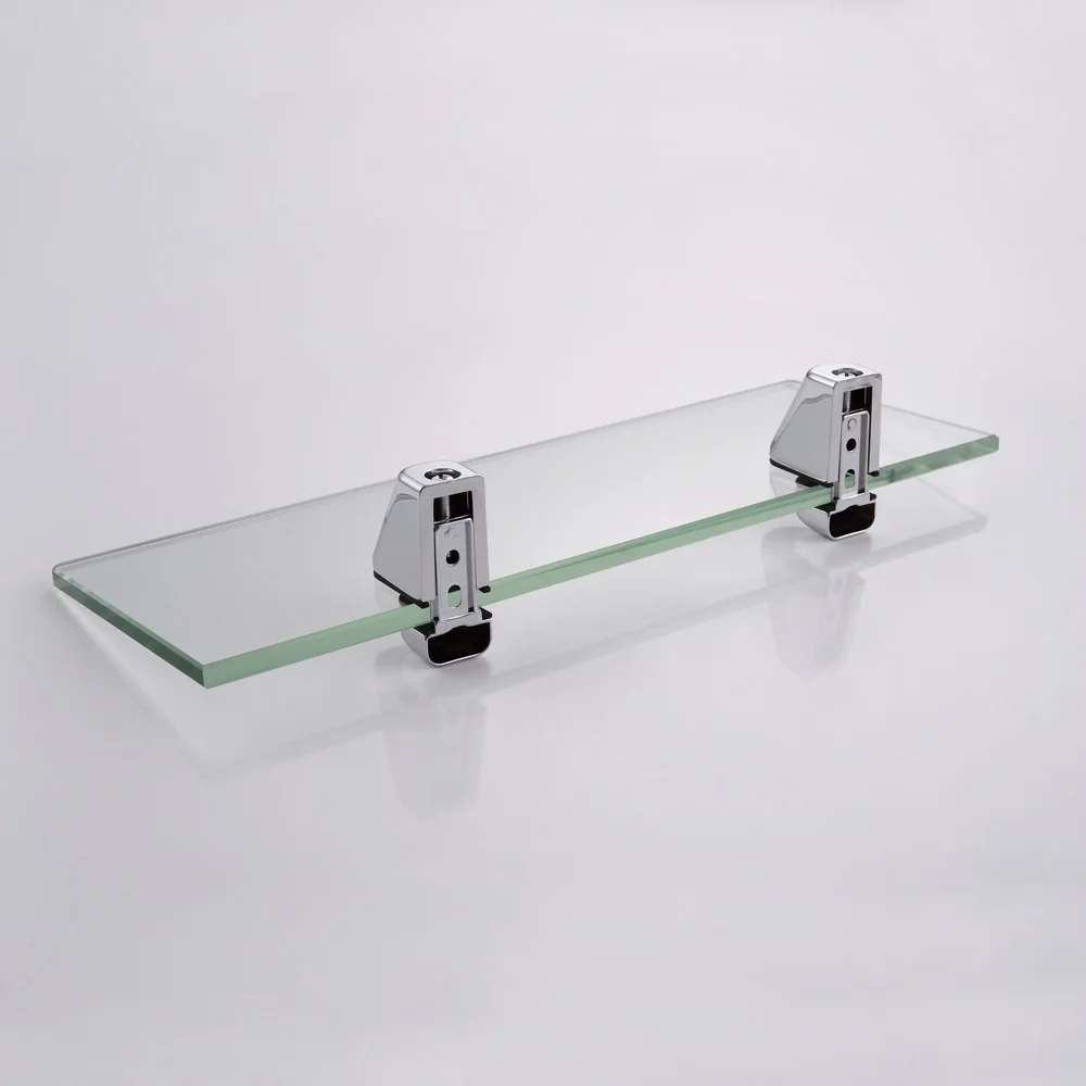 Kes 14 Inch Bathroom Tempered Glass Shelf 8mm Thick Wall Mount Rectangular Polished Chrome Brushed Nickel Bracket Bgs3202s35 Tempered Glass Shelves Glass Shelfglass Bathroom Shelves Aliexpress