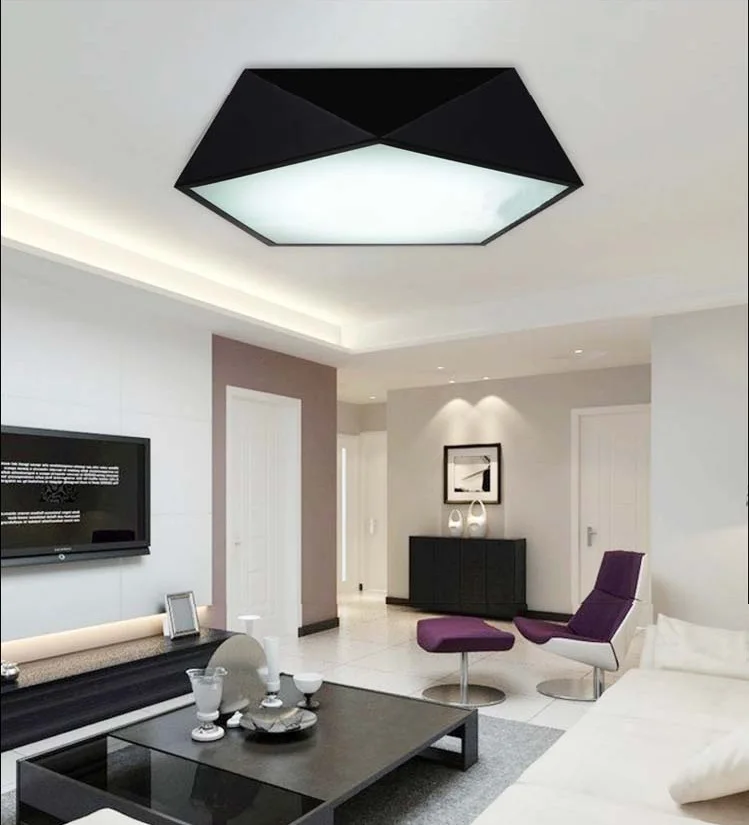 De Lujo iluminación accesorios lámparas de techo Lustre Para Quarto luces de techo geometría accesorios brillo Illuminacion Para Quarto
