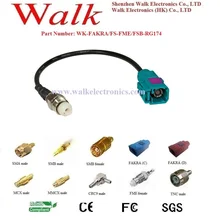 FME Женский Fakra женский RG174 кабель, Fakra FME кабеля, fme GPS антенный кабель