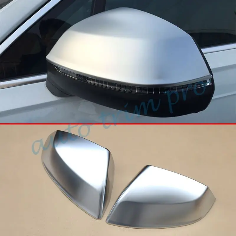 2pcs Chrome Parts Fit For Audi Q7 2016 2017 2018 Accessories Rear View Side Mirror Cover Trim Exterior Moulding Decoration 2pcs Chrome Parts Fit For Audi Q7 2016 2017 2018 Accessories Rear View Side Mirror Cover Trim Exterior Moulding Decoration