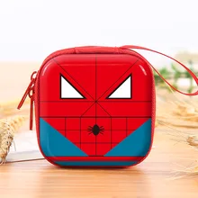 Marvel spiderman anime carteira figura brinquedos vingadores batman superman quadrado carteira crianças brinquedos presentes