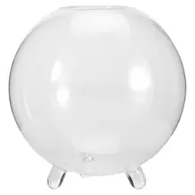 Круглая прозрачная стеклянная ваза гидропонная Террариум плантатор держатель Цветочная ваза украшение нордическая Новинка