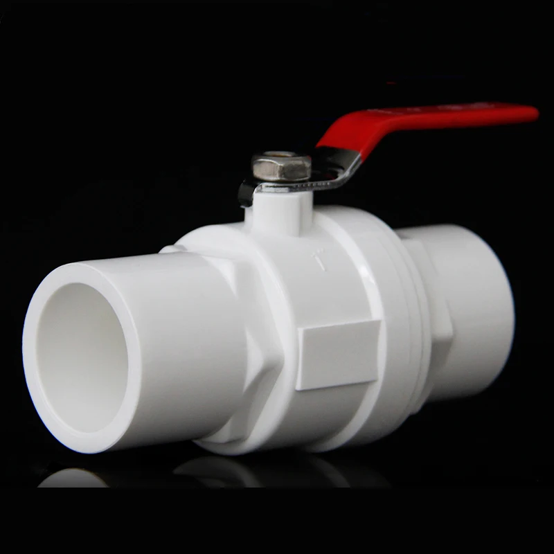 

50mm ID PVC Ball Valve Water Connector For Garden Irrigation System