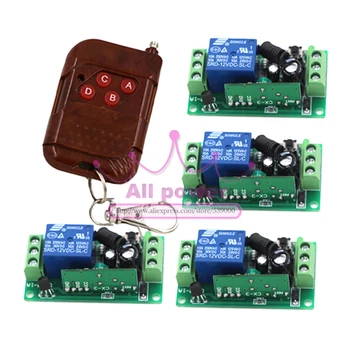 

DC12V 1CH Wireless Remote Control Switch System, Gate Door Opener Operator Remote Control Relay Switch, Automatic Doors