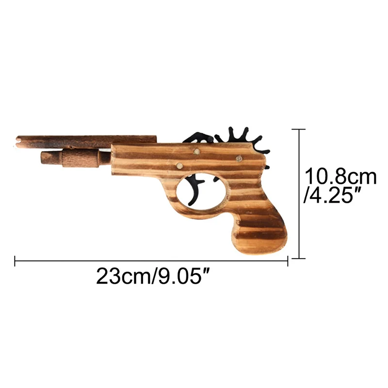 TOFOCO Лидер продаж Резиновая полоса пусковая Деревянная Рука пистолет стрельба открытый классический неограниченное пули игрушка Подарки