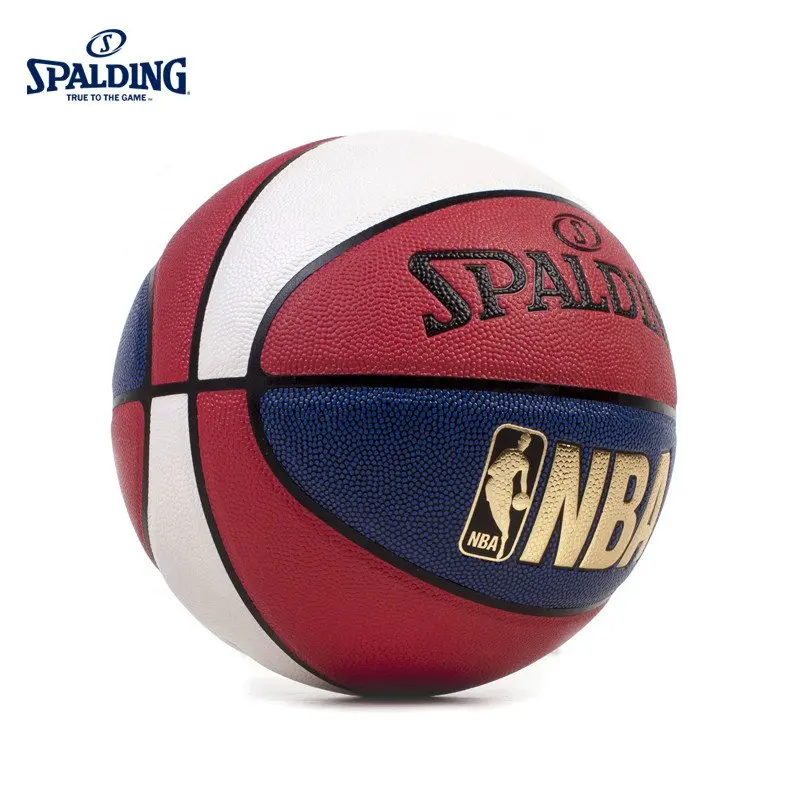Оригинальный SPALDING NBA классический крытый и открытый общий Баскетбол PU7 (стандартный мужской матч мяч) 74-655Y