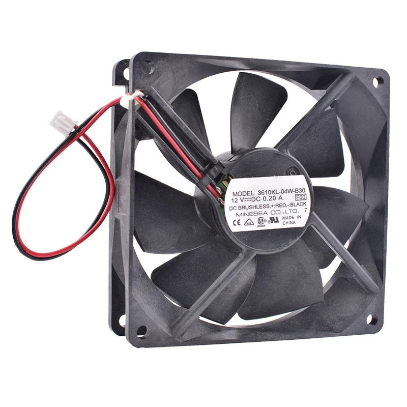 

COOLING REVOLUTION 3610KL-04W-B30 9cm 90mm fan 92mm 9025 12V 0.20A Double ball bearing cabinet chassis power cooling fan