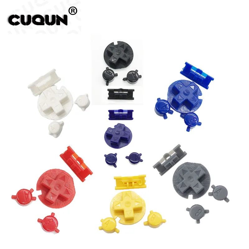 

7 color AB Buttons Keypads for Gameboy Color GBC Colorful Buttons for GBC D Pads Power Buttons Plastic