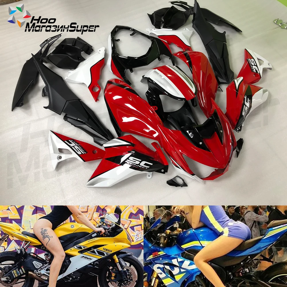 

For SC-PROJECT ABS Injection Plastics Fairings Kit For Kawasaki Z800 2013 - 2016 13 14 15 16 Red and white Bodywork