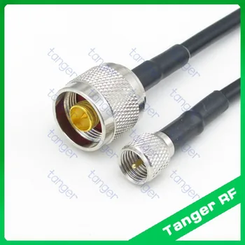 

Hot Tanger Mini UHF male plug PL259 SL16 to N male plug straight RF RG58 Pigtail Jumper Coaxial Cable 3feet 100cm High Quality