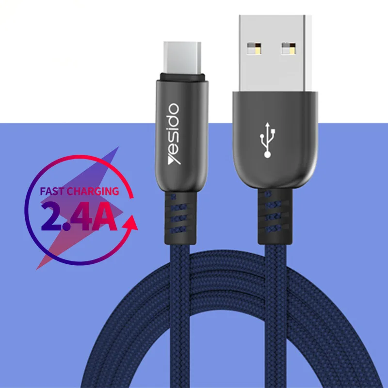 

Braided Nylon Fast Charging Cable For iPhone 8 7 6s Plus X XS XR Type-C USB Cable For Samsung Huawei USB Micro Type C Data Cable