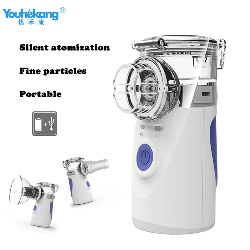 

Youhekang Mini Handheld Atomizer Health Care Portable Inhale Nebulizer Silent Ultrasonic Children Adult Rechargeable Atomizer