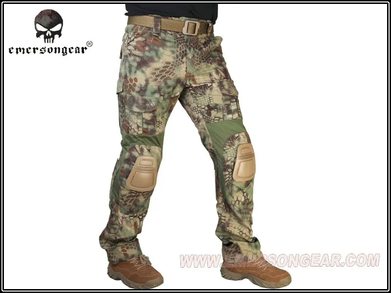 Для мужчин Военная Униформа охотничьи военные очки Airsoft камуфляжные штаны Emerson Gen2 тактические брюки с наколенники EM7038MR
