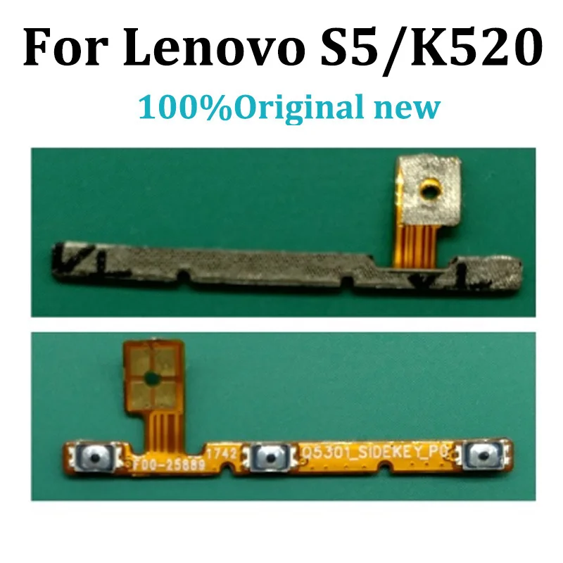 2 шт. для lenovo S5 Боковая кнопка шлейф S 5/K520 Мощность объем кнопки включения /OFF