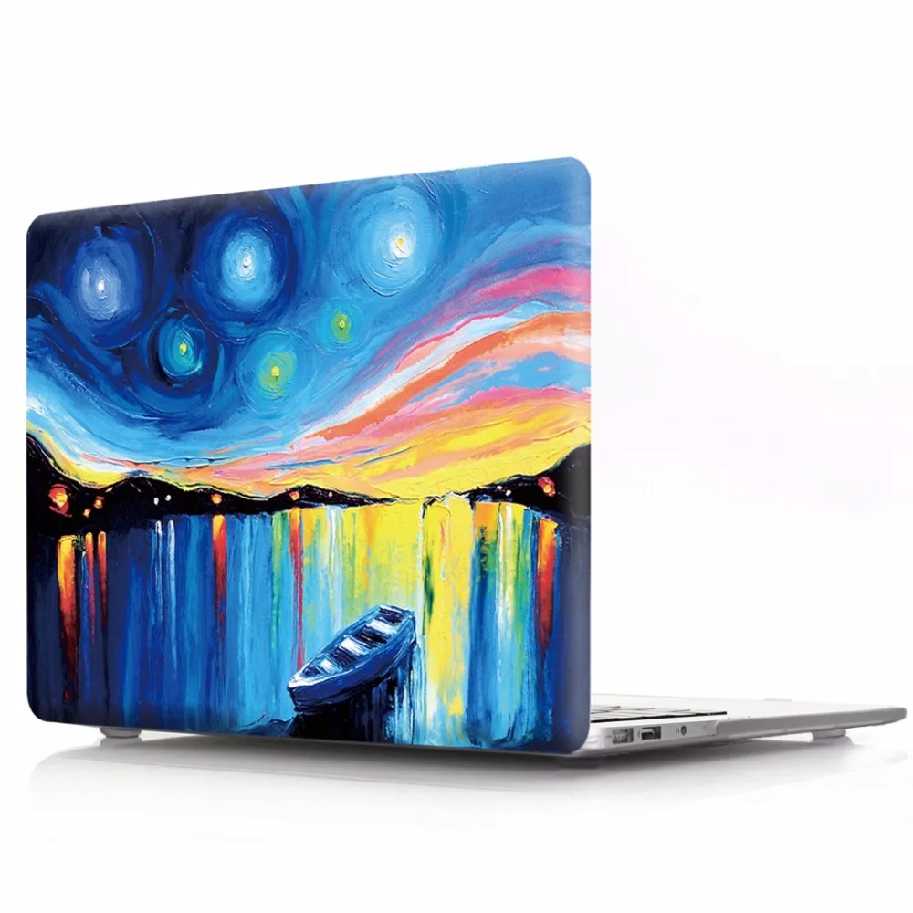 Премиум чехол с масляным принтом для Macbook Air 11 a1465 air 13 A1466 Твердый 2018 2017 Новый Pro 15