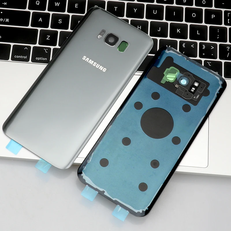 6," для SAMSUNG Galaxy S8 PLUS G955F задняя крышка батарейного отсека задняя стеклянная крышка Корпус чехол Замена для SAMSUNG S8 plus Крышка батарейного отсека