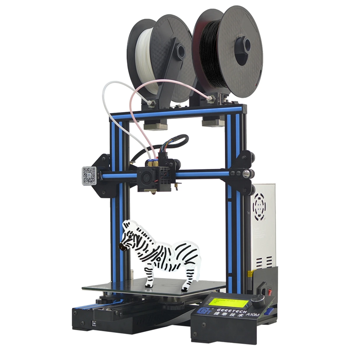 

NEW A10M Mix-color I3 3D Printer Printing Size With Dual Extruder/Filament Detector/Power Resume/3:1 Gear Train Control Board