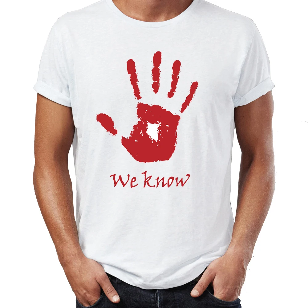 

Summer Men's T-shirt Skyrim Dark Brotherhood We Know Gaming Gamer Artwork Awesome Tshirt Cool Tees Tops Harajuku Streetwear