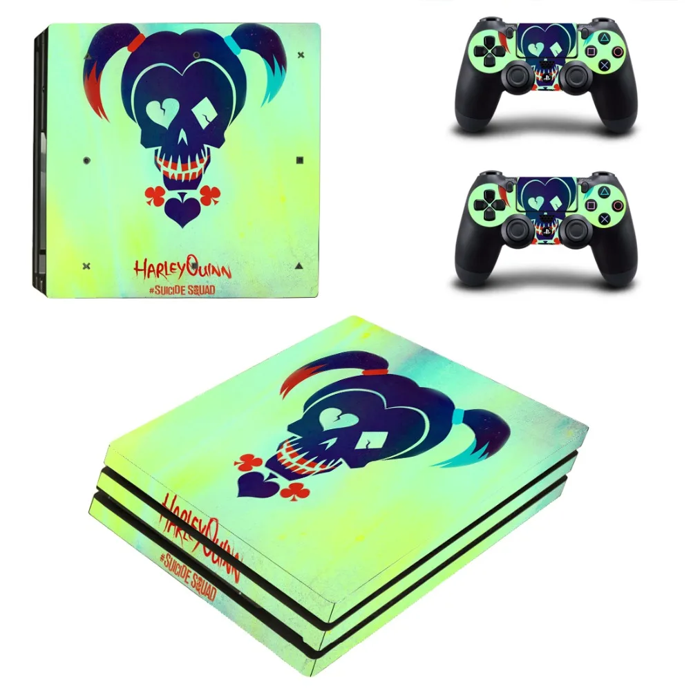 Наклейка для кожи Harley Quinn и Joker PS4 Pro Виниловая наклейка консоли Sony Playstation 4 2