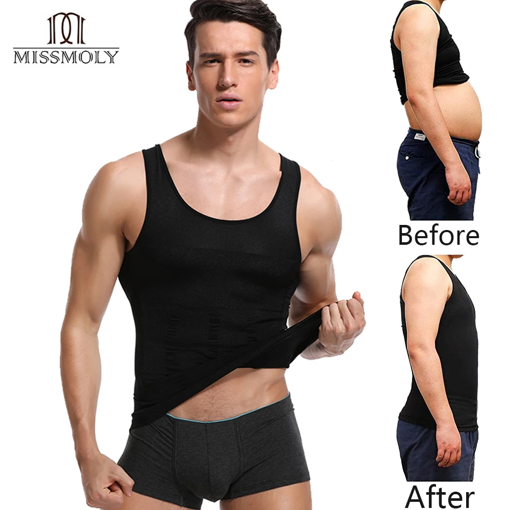 

Body Shaper Men Waist Trainer Slimming Vest Belly Fat Burning Men Bodysuit Shapewear Sweat Sauna Vest Belt Top Shaper