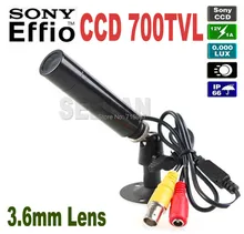 Mini Bullet Outdoor Waterproof 700TVL Sony Effio CCD Color Wide Angle 3.6MM CCTV Security Camera for 960H DVR Mini Bullet CAMERA