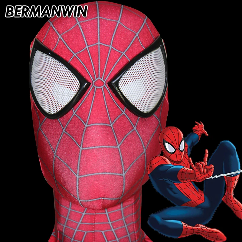 

BERMANWIN High Quality Classic 3D Print Amazing Spiderman Mask Spiderman Face Mask Super Hero Mask spiderman cosplay