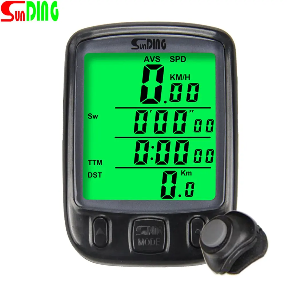 SUNDING Bike Computer Speedometer Wireless Waterproof Bicycle Odometer