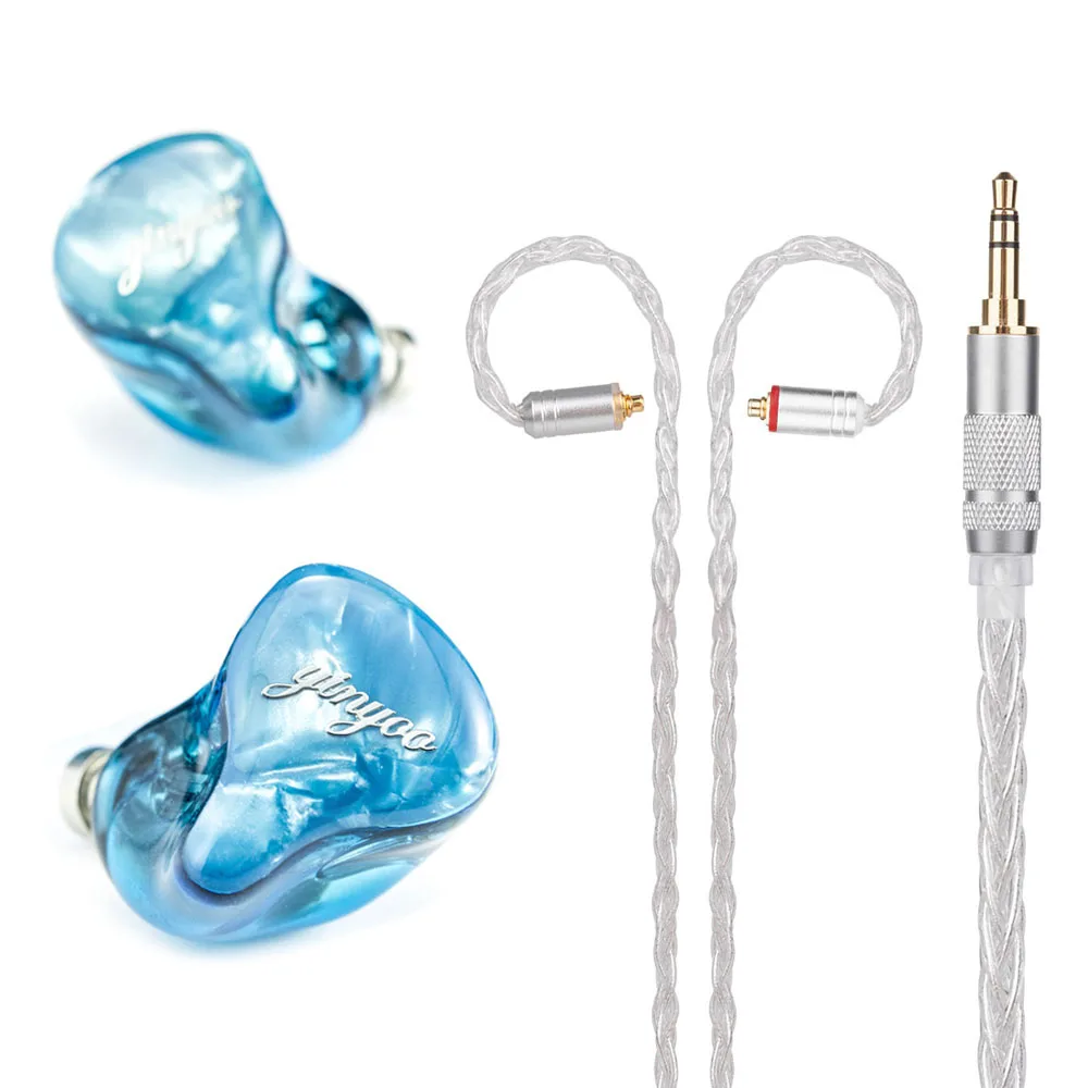 

EE Audio Yinyoo HQ5 5BA in Ear Earphone Custom Made Balanced Armature in Ear Earphone With 8 Core 2.5/3.5/4.4mm Cable
