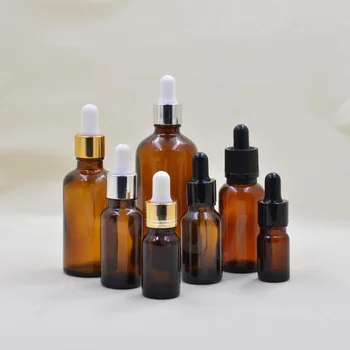 

OBROU 1PC Empty Glass Dropper Refillable Bottles Aromatherapy