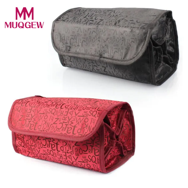 

Cosmetic Bag Travel 4 Zippered Compartment Makeup Purse Toiletries Neceser Maquillaje Travel Make Up Bag Travel Organizer