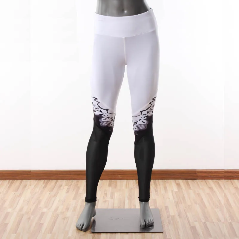 Mulheres plus size Calças Elásticas de Fitness