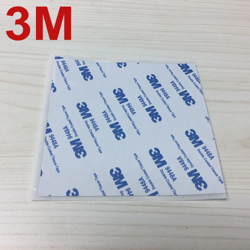 50pcs/lot 10cmx10cm 3M 9448A Black Double Sided Adhesive Tape For Repairing Cellphone Touch Screen Lcd Led Display Pannel | Канцтовары