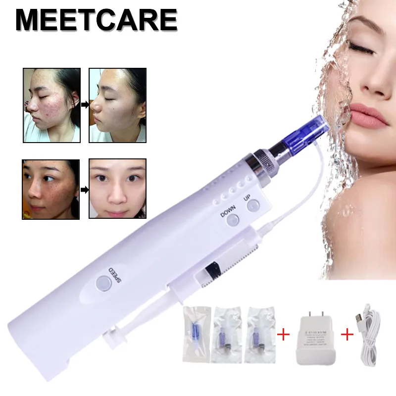 

Needle-free Portable Skin Injector Pen Water Mesotherapy Meso gun Vital Acid Injection Microneedle Reduce Sagging Skin Device