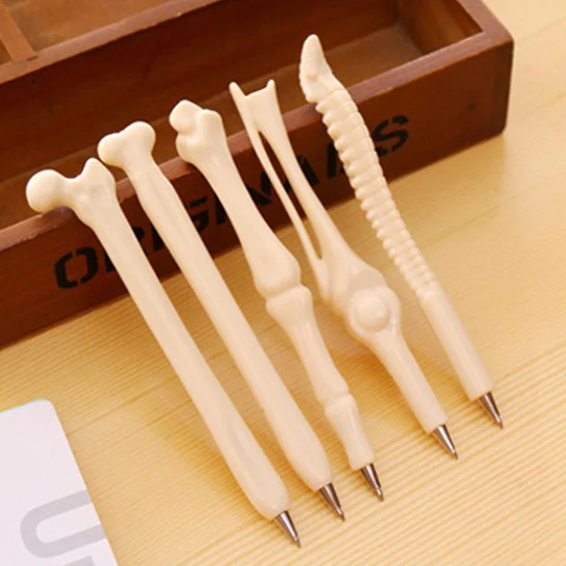 5 Styles Creative Bone Shaped Ballpoint Pens Whole New Funy Kids 5 Styles Creative Bone Shaped Ballpoint Pens Whole New Funy Kids Students Writing Gift School Office