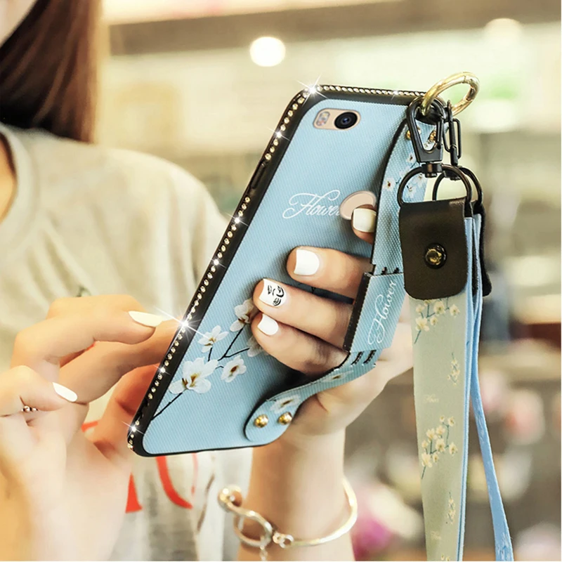 Роскошный чехол с цветочным ремешком для Xiaomi Mi 9 Redmi Note 7 6 Pro 5 Plus 6A Xiomi 8 Lite A2 A1 Mi9
