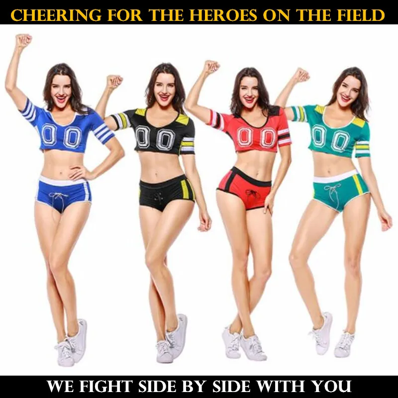 النساء وفتاة التشجيع زي كرة السلة لعبة كرة القدم الوطنية و النادي و طالب فريق اللياقة البدنية الرياضة قمم (الفانيلة) + الملاكمين (السراويل)