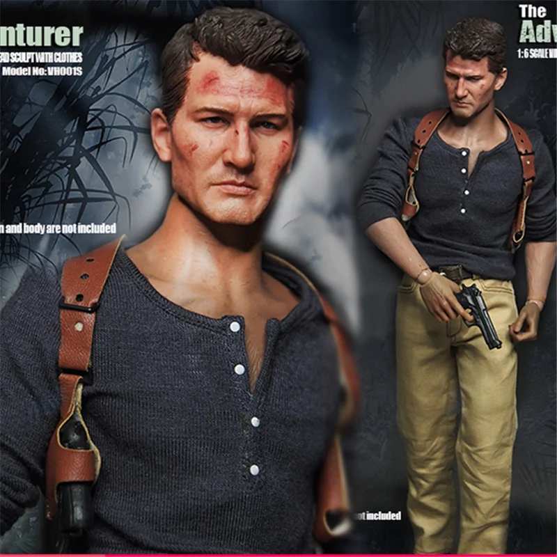 

Mnotht VH001S 1/6 Scale The Adventurer Costume Set with Head Sculpt & Clothes for Hot Toys Ttm19 Figure Body L30