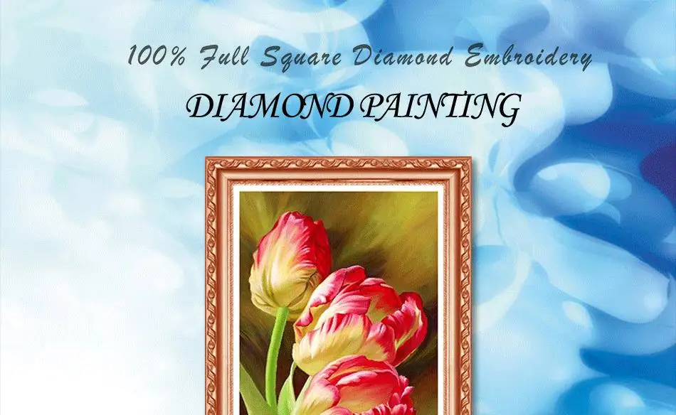 Алмазная картина Алмазная вышивка 5d diy полный квадратный цветок-Алмазная мозаика daimond картина дрель