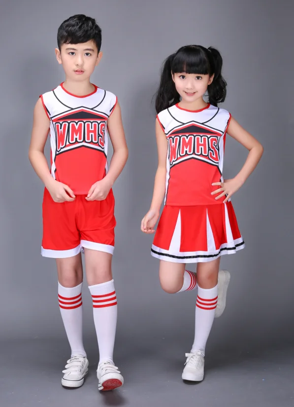 التشجيع فتاة كوب فريق كرة القدم صبي الملابس الثانوية المشجعين الرياضية موحد الجمباز Leotards18