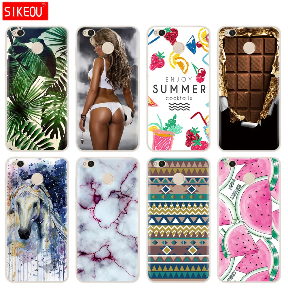 SIKEOU Cases For Xiaomi Redmi 4X Case Silicon Cute Cover Pro Phone |
