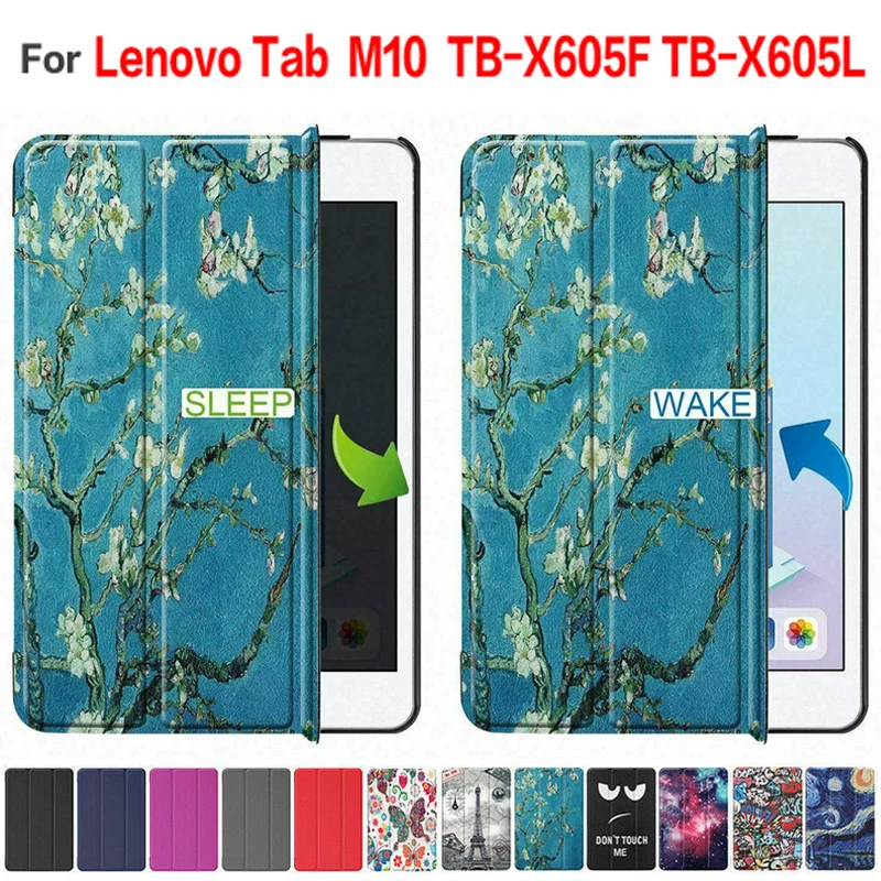 

Smart Flip Stand Case for Lenovo tab M10 TB-X605F TB-X605L Cover Case PU Leather Ultra Slim Thin Protective skin