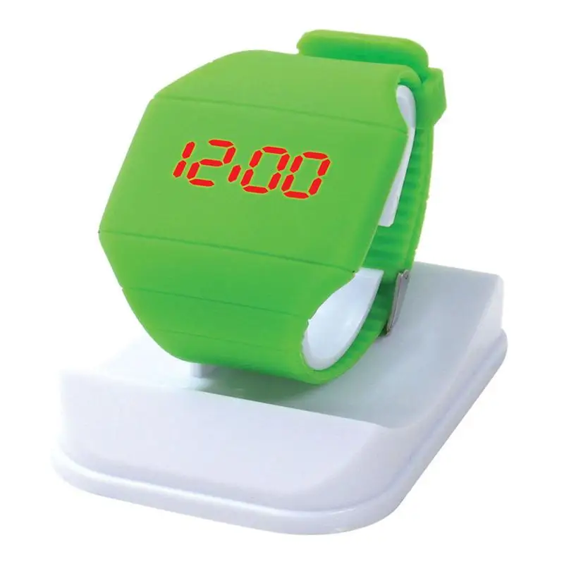 Tangerine Jelly LED Silicone Touch Screen font b Watch b font Digital Candy Rubber Toy Fashion
