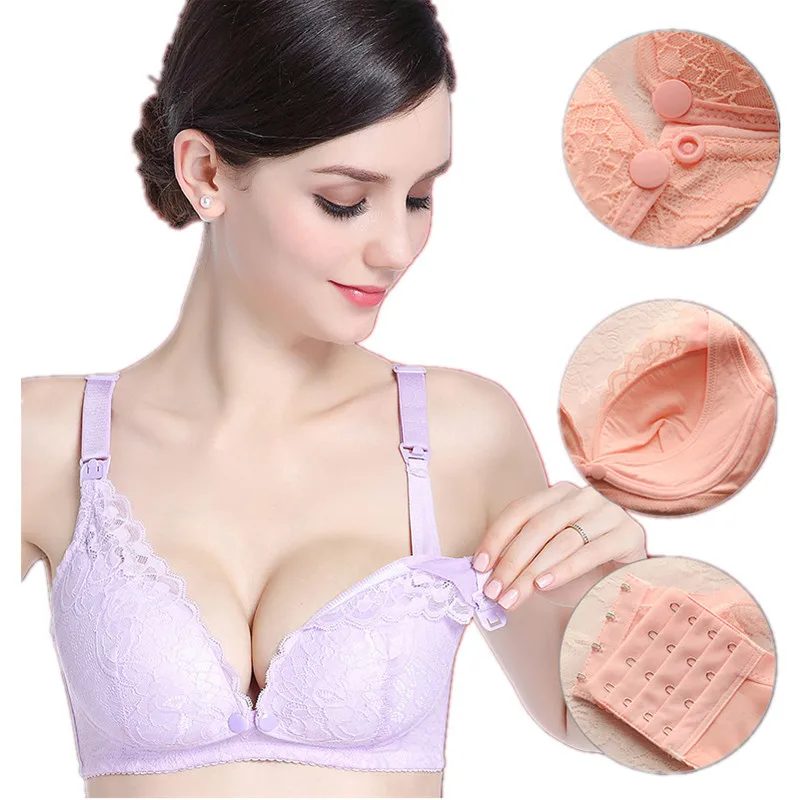 

Pregnant Women Pregnancy Underwear Breast Feeding Bra Clothing Breastfeeding Maternity Nursing Bras Cotton Sleep Bra for Mother