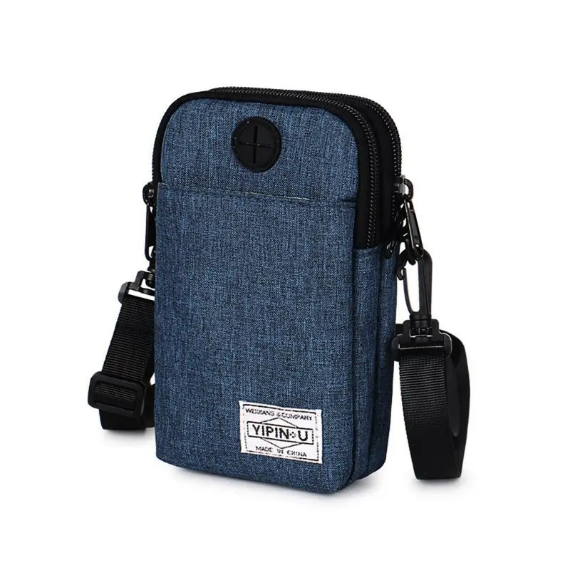 

Men Women Shoulder Bag Waist Storage Messenger Handbag Mobile Phone Packs Sports Purse Pouch Wallet