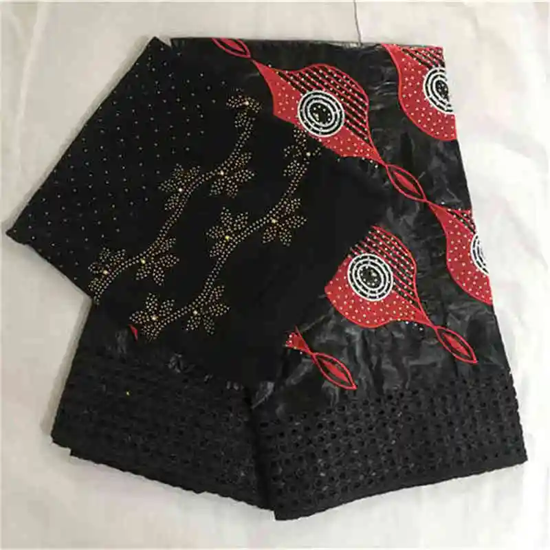 

2019Best quality African Guinea Brocade with stones Fabric inx for African getzner Nigerian Beads buzin fabric for Evening GZ810
