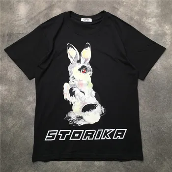 

New 2019 parkour Fashion High T Shirts rabbit Storika T-Shirt Hip Hop Skateboard Street Cotton T-Shirts Tee Top #G57